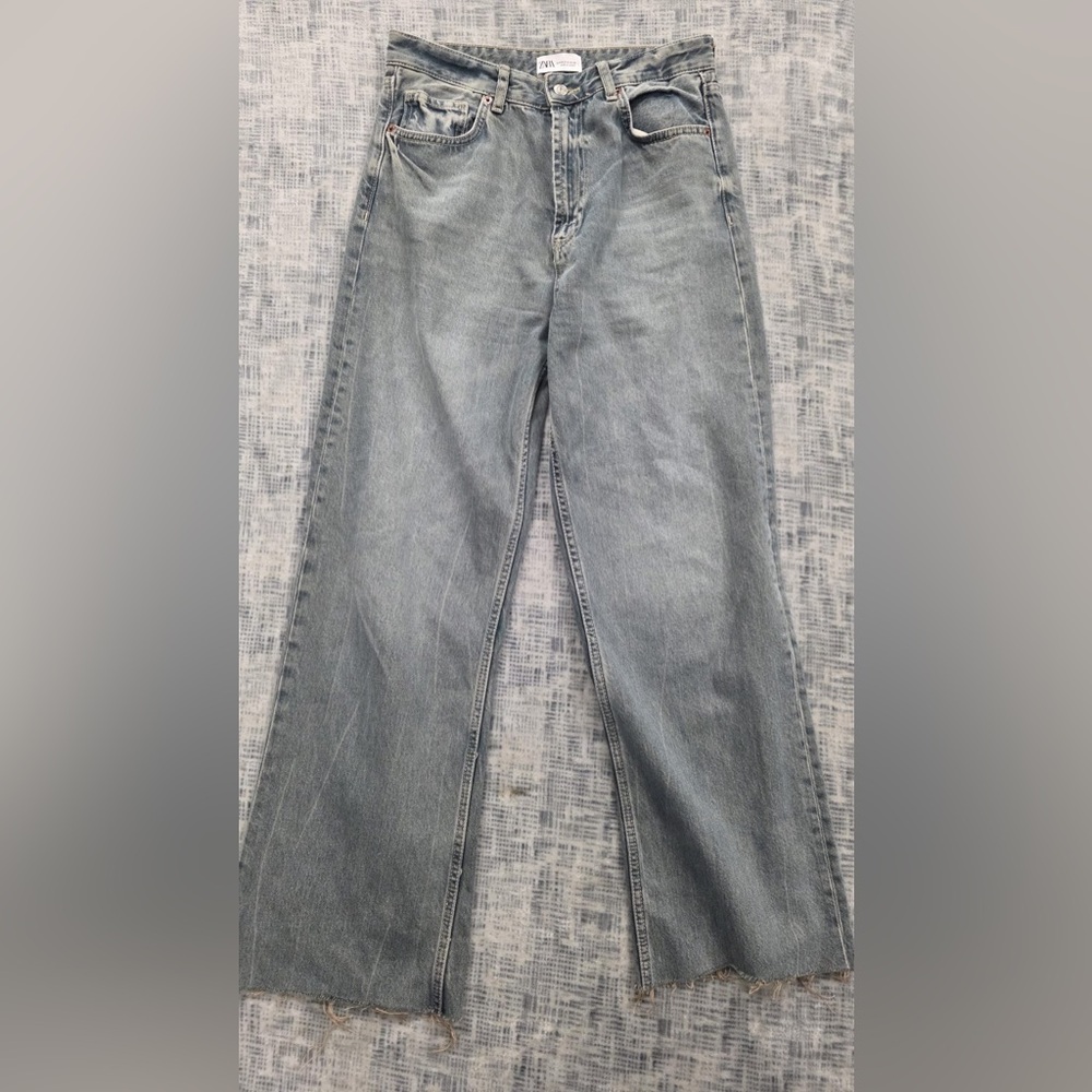 Zara Light Blue Flare Jeans
